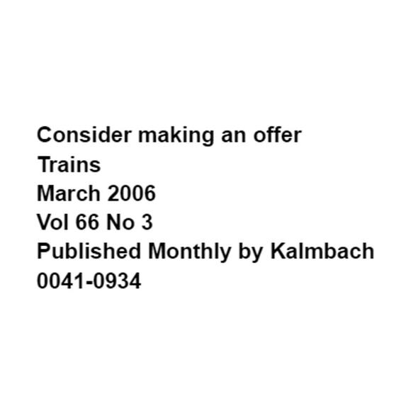 Trains March 2006 Twin Legends of Southwest Freight Cars Tonnage by State Map - Picture 2 of 10